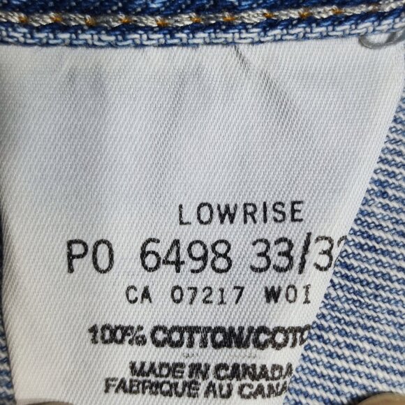 Maryk & Co. jeans low-rise men's size 33/32 hard washed blue Made in Canada - Picture 6 of 14